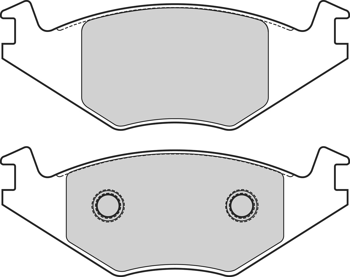 Jeu de 4 plaquettes de frein VALEO ref. 302716